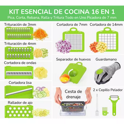 Cortador De Verduras 16 En 1 - ProCocine™